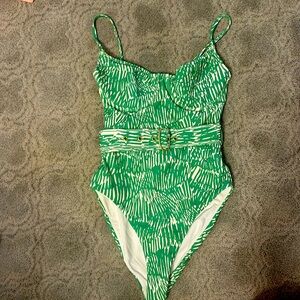 Jonathan Simkhai one piece belted swim suit